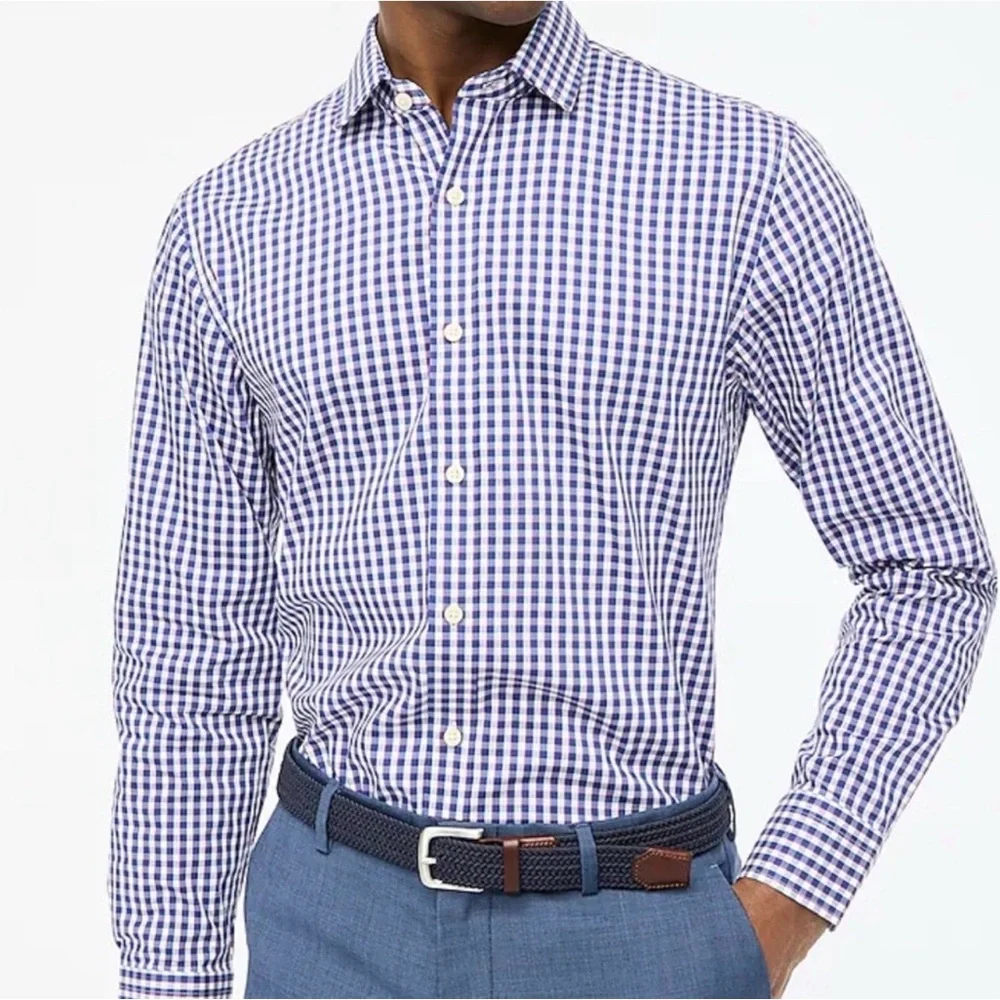 NWT J Crew LS Slim Performance Dress Shirt